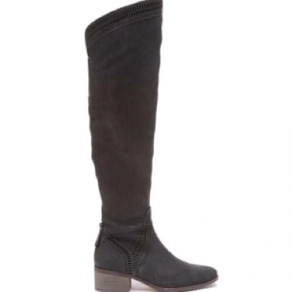VINCE CAMUTO WIDE CALF KARINDA BLACK MAJICO OVER KNEE BOOT